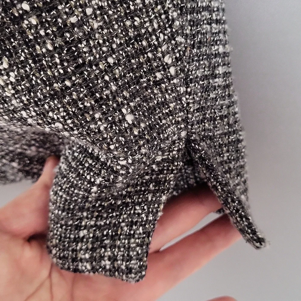 Coldwater Creek Tweed Gray and Silver Blazer, Women's Size 20 - Picture 5 of 7